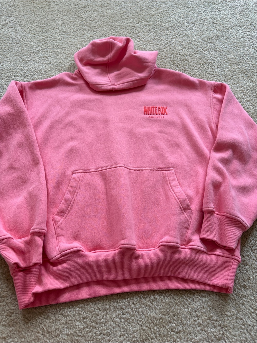 Pink White Fox Sweatshirt